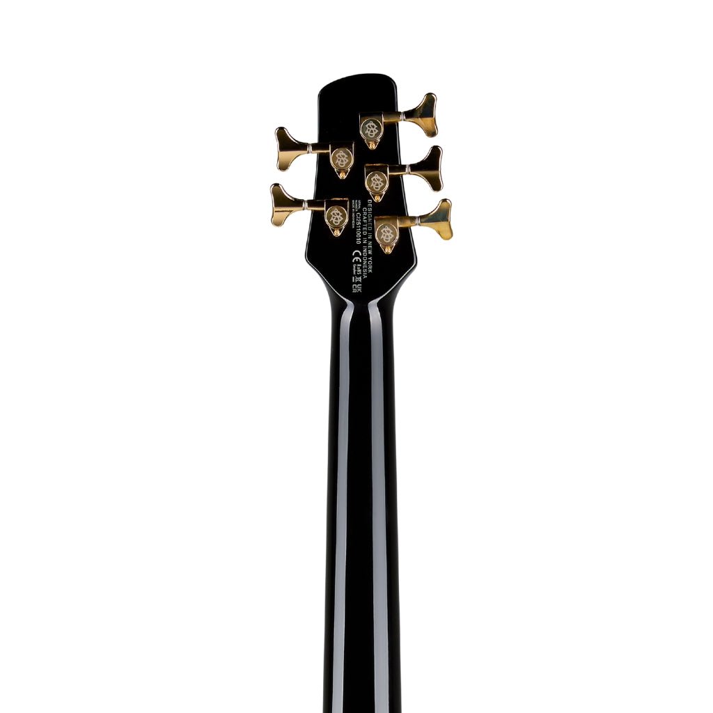 Spector Icon NS-5 Neck Through Electric Bass Guitar - Black & Blue Bass Guitars Sky Music