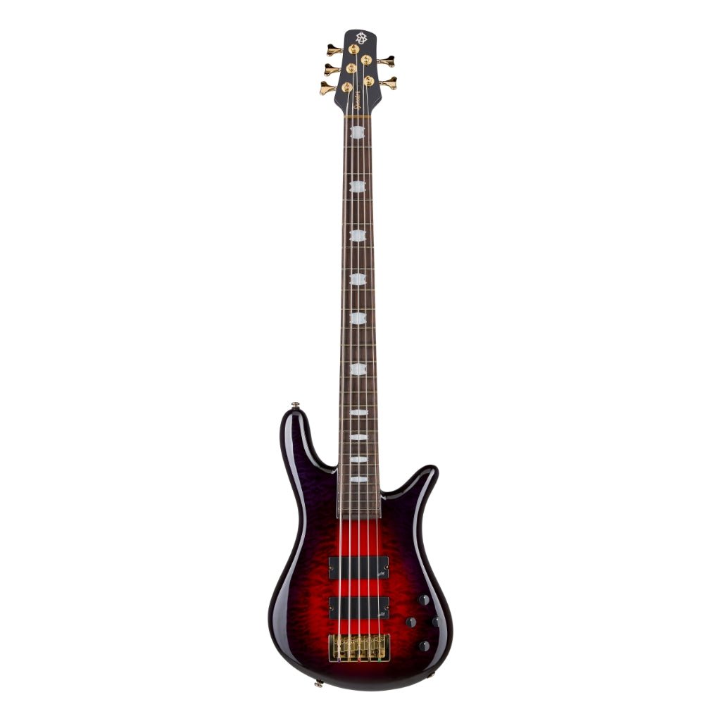 Spector Icon NS-5 Neck Through Electric Bass Guitar - Purple Cherry Bass Guitars Sky Music
