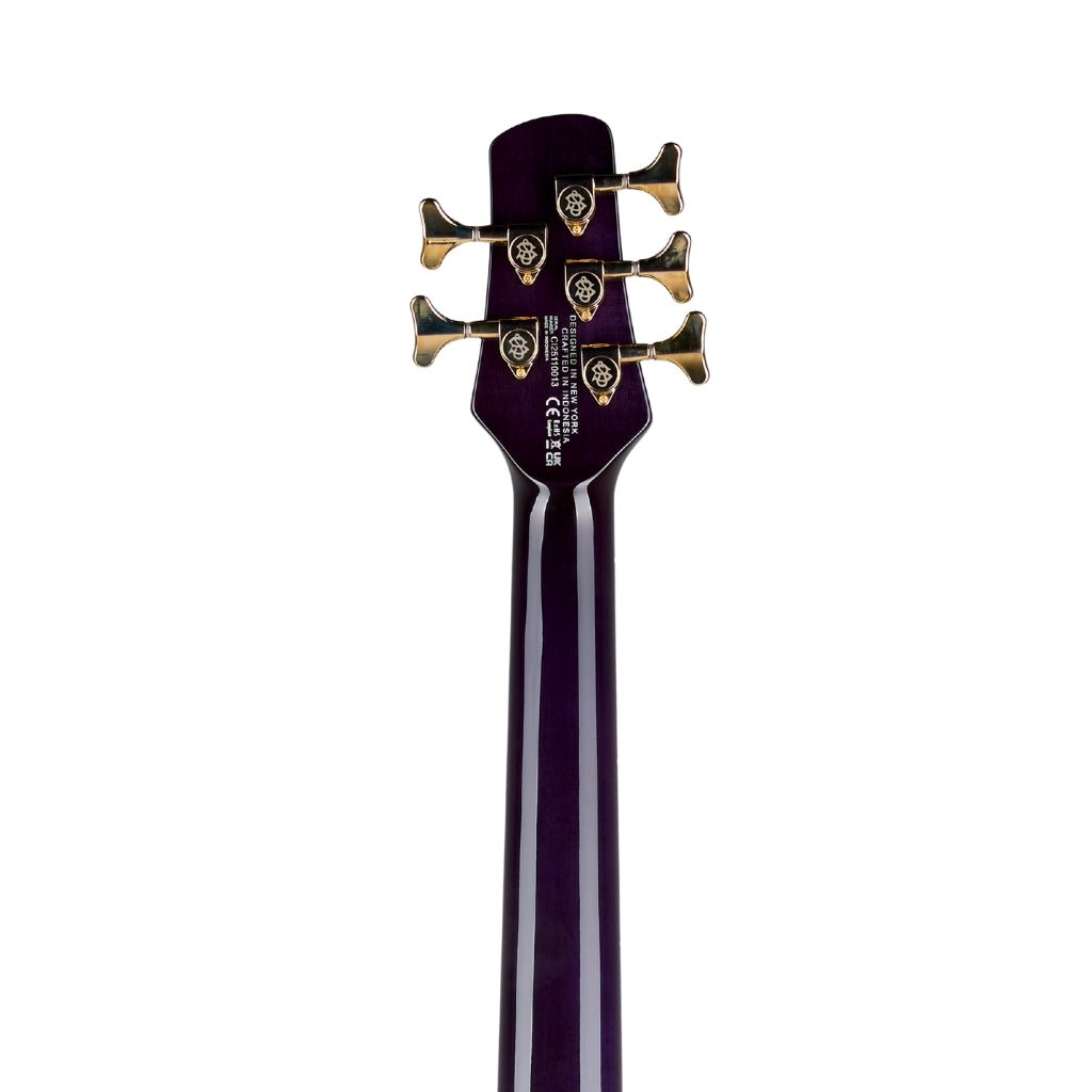 Spector Icon NS-5 Neck Through Electric Bass Guitar - Purple Cherry Bass Guitars Sky Music