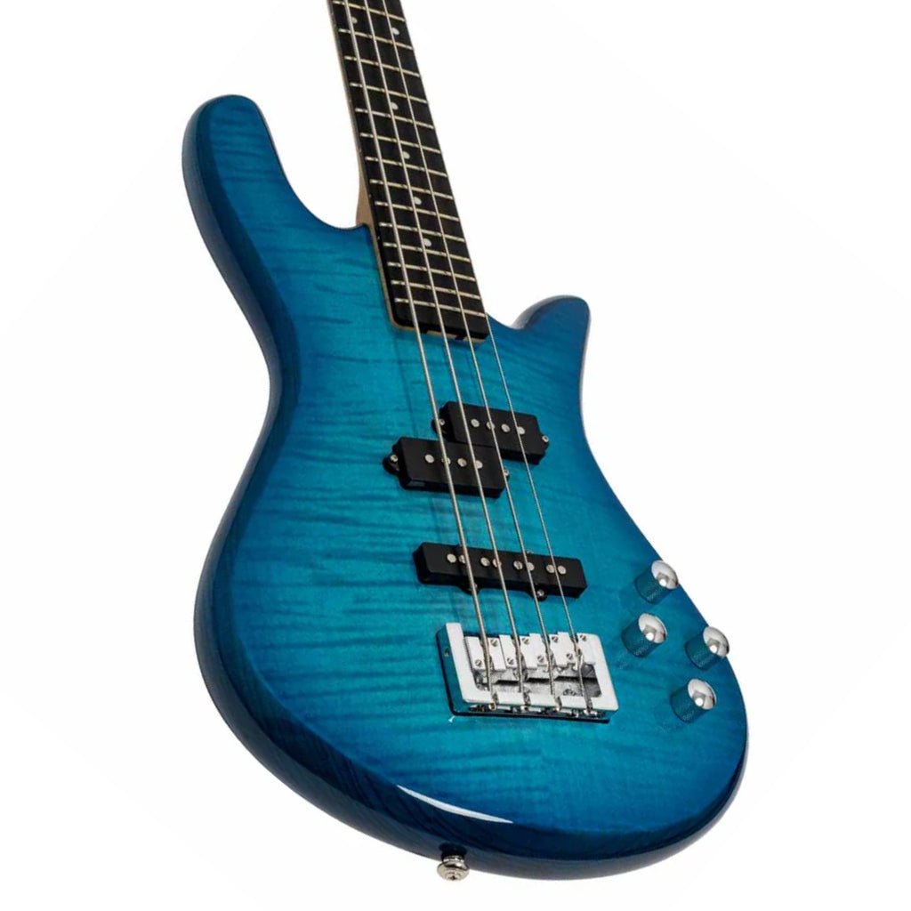 Spector Legend 4 Bass Guitar - Blue Stain Gloss Bass Guitars Sky Music