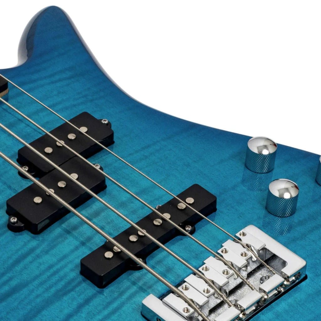 Spector Legend 4 Bass Guitar - Blue Stain Gloss Bass Guitars Sky Music