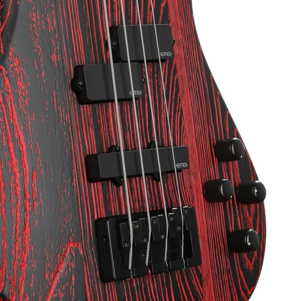 Spector Pulse 4 Bass Guitar - Cinder Red Sandblast Bass Guitars Sky Music