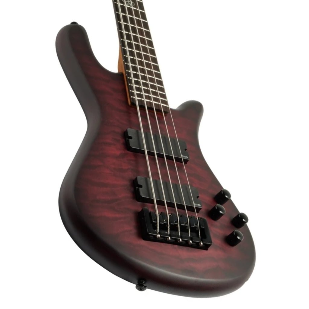Spector Pulse 5 Bass Guitar - Black Cherry Matte Bass Guitars Sky Music