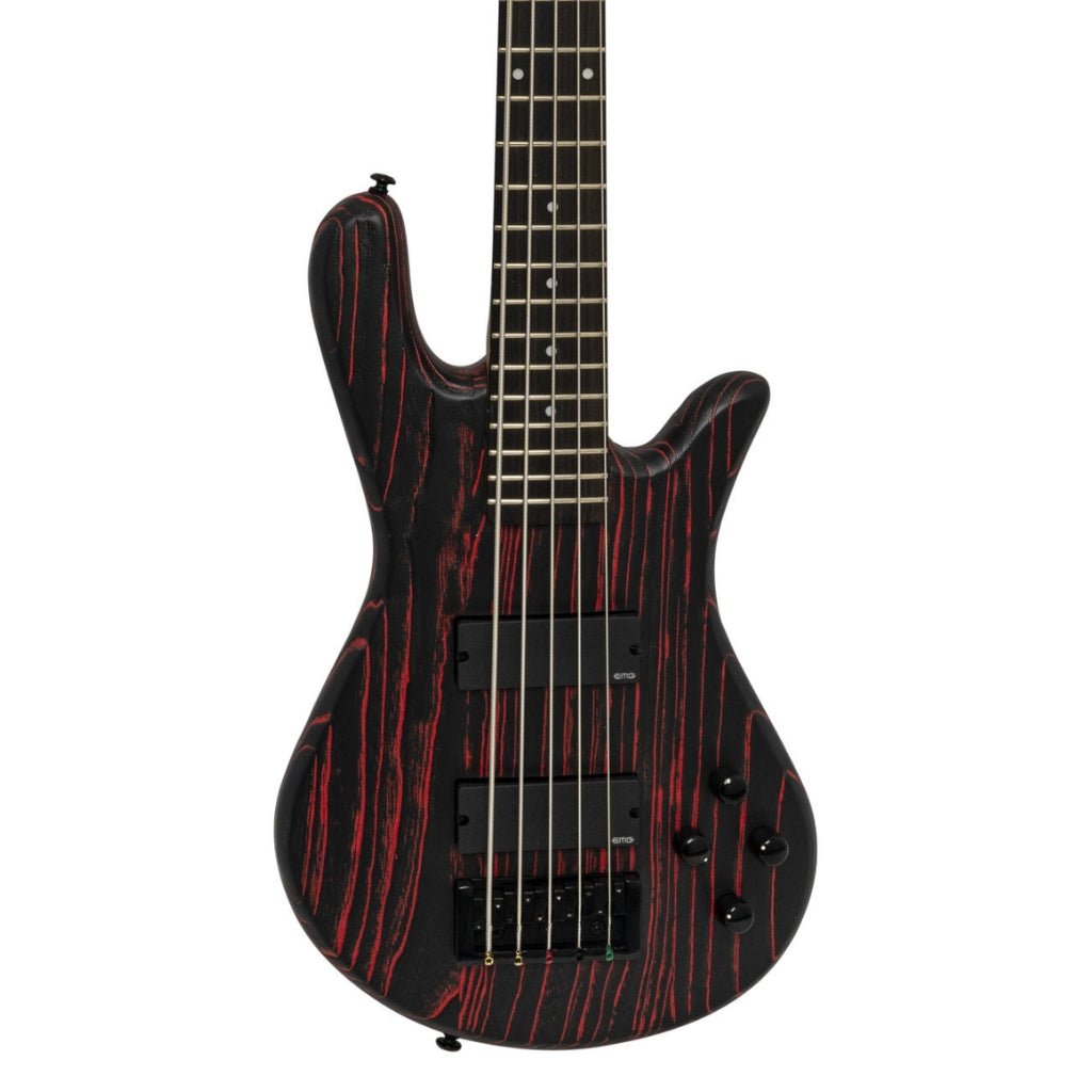 Spector Pulse 5 Bass Guitar - Cinder Red Sandblast Bass Guitars Sky Music