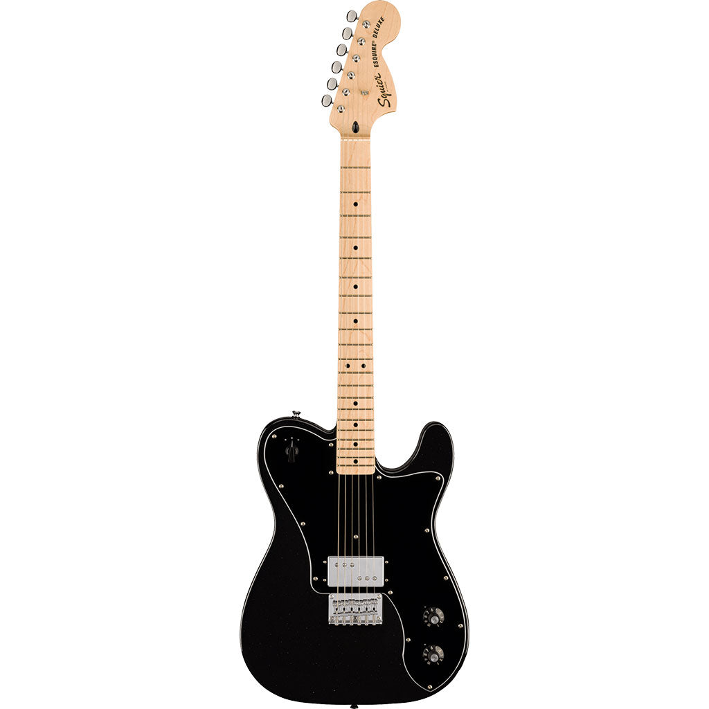 Squier Paranormal Esquire® Deluxe, Maple Fingerboard, Black Pickguard, Metallic Black