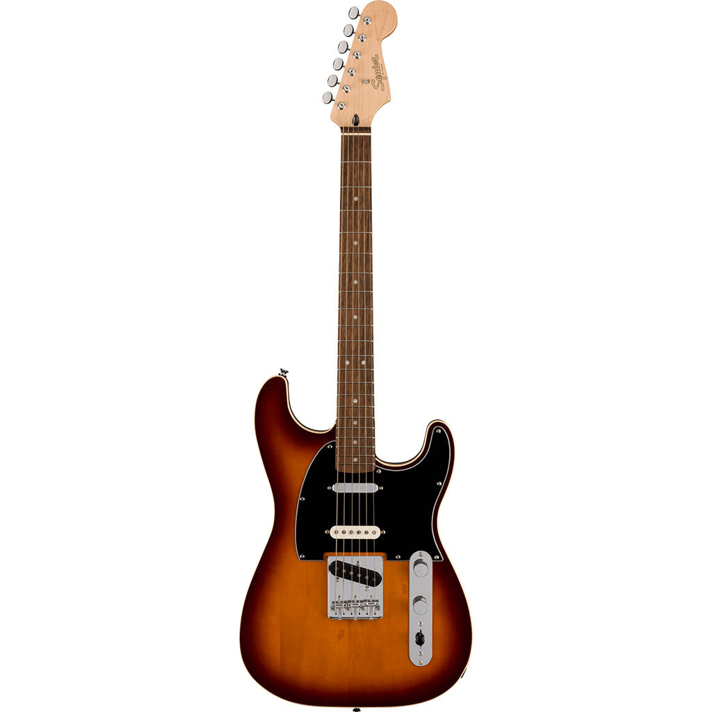 Squier Paranormal Custom Nashville Stratocaster®, Laurel Fingerboard, Black Pickguard, Chocolate 2-Color Sunburst