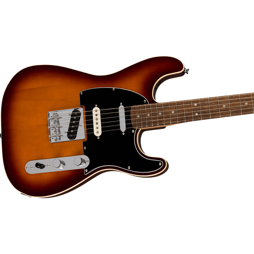 Squier Paranormal Custom Nashville Stratocaster®, Laurel Fingerboard, Black Pickguard, Chocolate 2-Color Sunburst