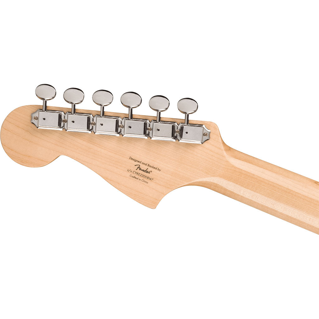 Squier Paranormal Strat-O-Sonic, Laurel Fingerboard, Black Pickguard, Crimson Red Transparent