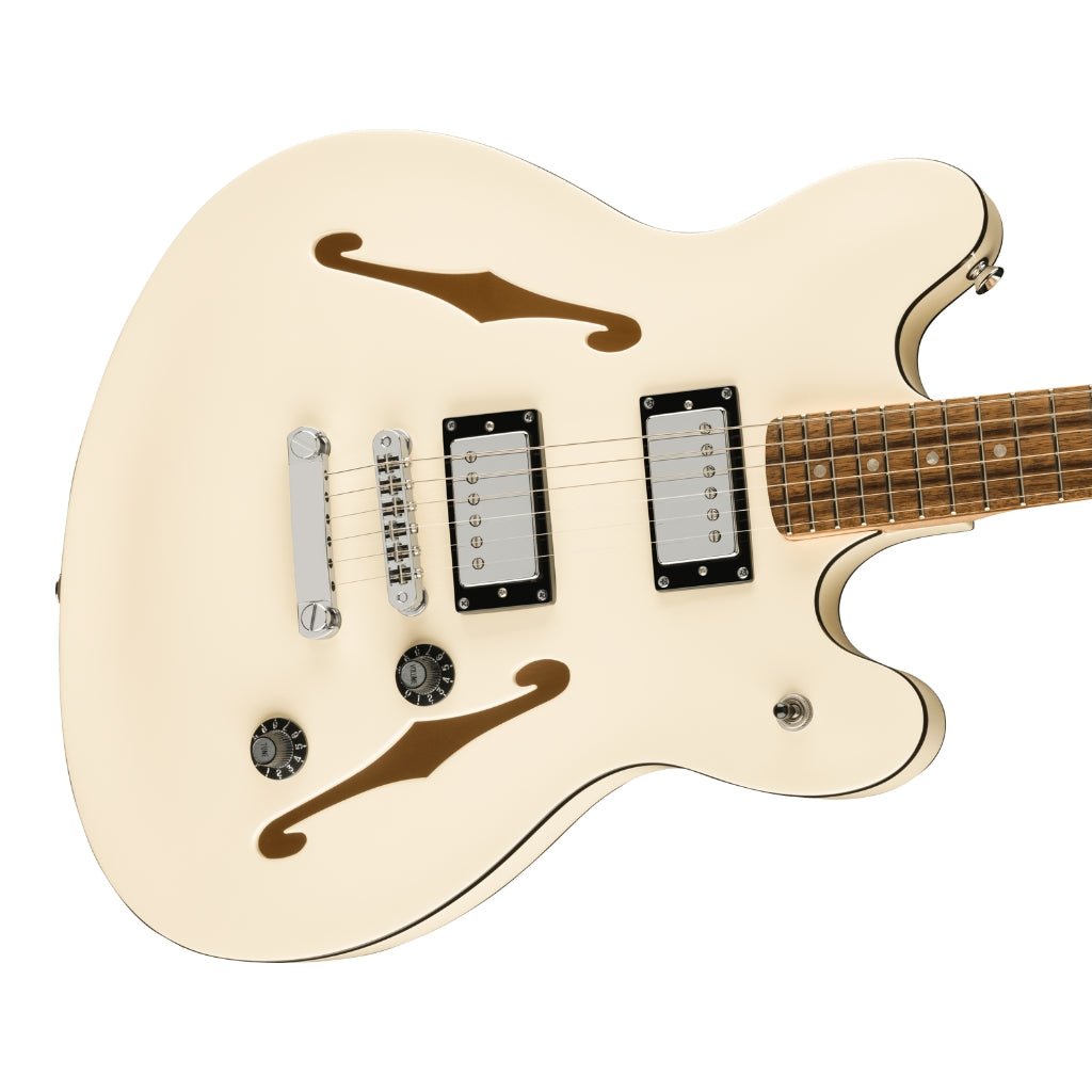 Squier Affinity Series Starcaster Deluxe Laurel Fingerboard - Olympic White Electric Guitars Sky Music