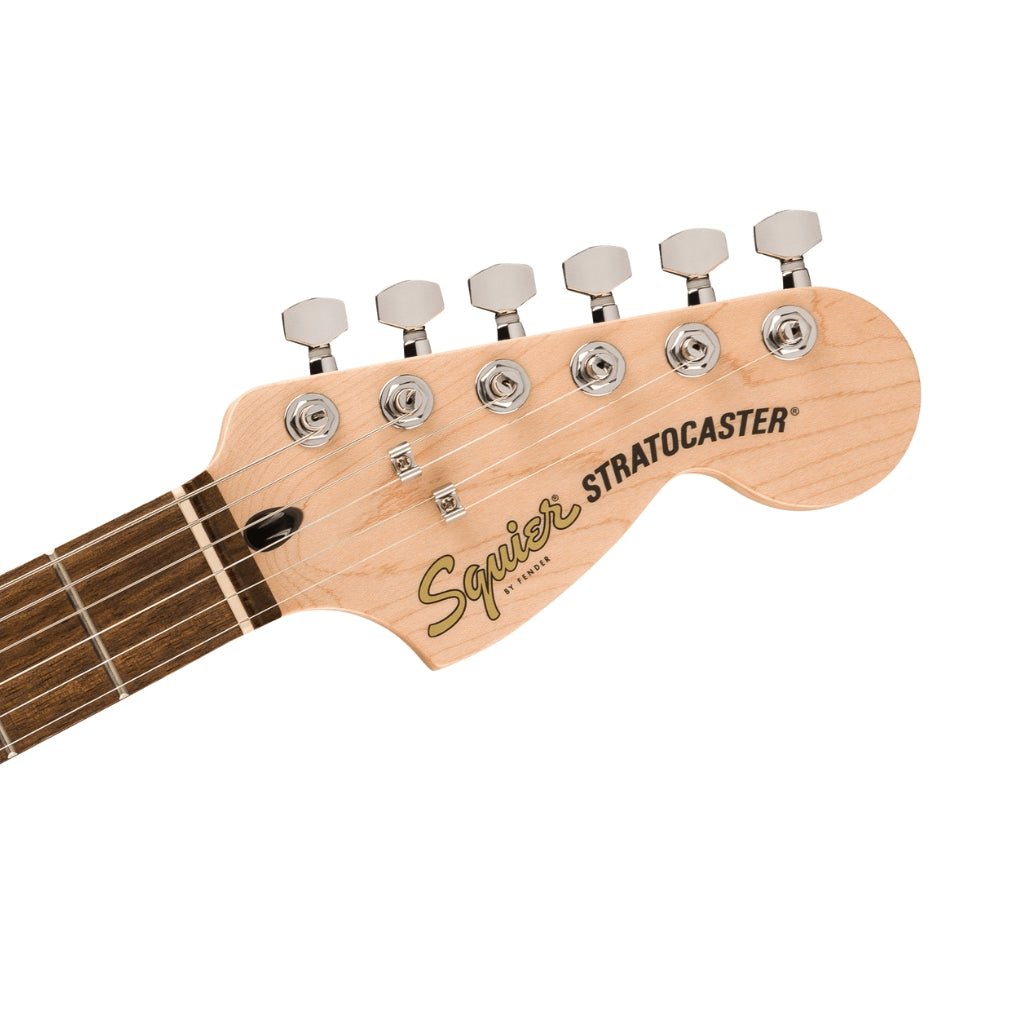 Squier Affinity Series Stratocaster Junior HSS Laurel Fingerboard with White Pickguard - Ice Blue Metallic Electric Guitars Sky Music