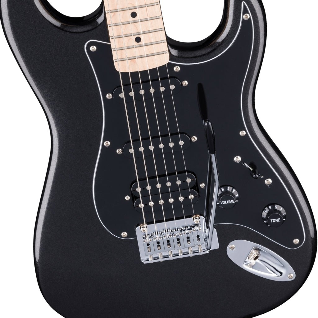 Squier Affinity Series Stratocaster Junior HSS - Metallic Black, Maple Fingerboard Electric Guitars Sky Music