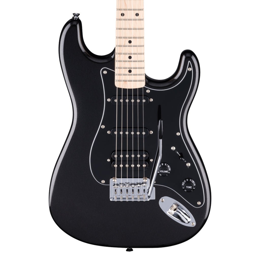 Squier Affinity Series Stratocaster Junior HSS - Metallic Black, Maple Fingerboard Electric Guitars Sky Music