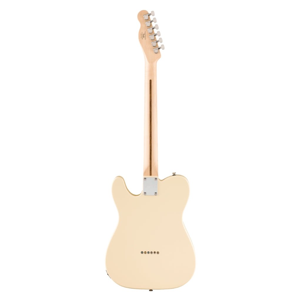 Squier Affinity Series Telecaster Thinline Laurel Fingerboard with Black Pickguard - Olympic White Electric Guitars Sky Music