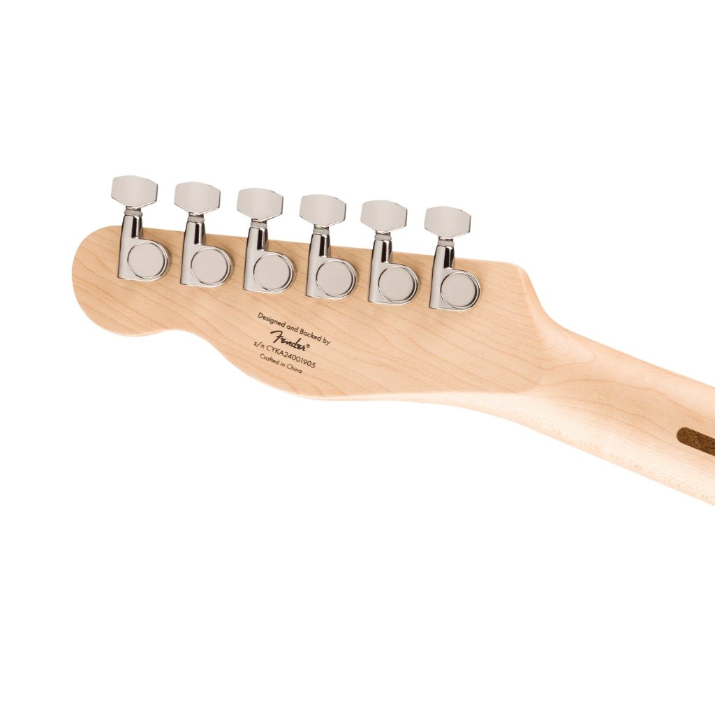 Squier Affinity Series Telecaster Thinline Laurel Fingerboard with Black Pickguard - Olympic White Electric Guitars Sky Music
