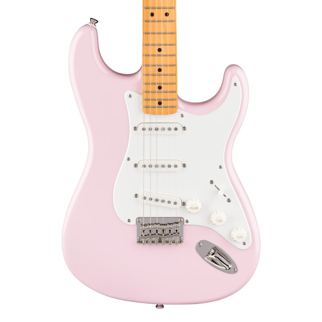 Squier Classic Vibe '50s Stratocaster HT Electric Guitar - Shell Pink, Maple Fingerboard Electric Guitars Sky Music
