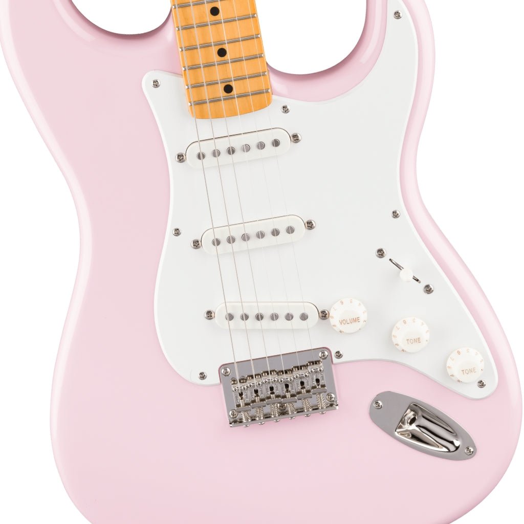 Squier Classic Vibe '50s Stratocaster HT Electric Guitar - Shell Pink, Maple Fingerboard Electric Guitars Sky Music