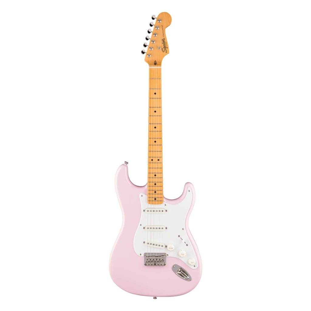 Squier Classic Vibe '50s Stratocaster HT Electric Guitar - Shell Pink, Maple Fingerboard Electric Guitars Sky Music