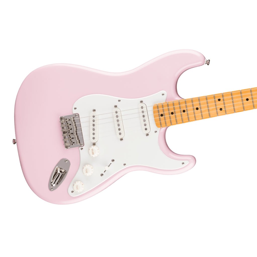 Squier Classic Vibe '50s Stratocaster HT Electric Guitar - Shell Pink, Maple Fingerboard Electric Guitars Sky Music