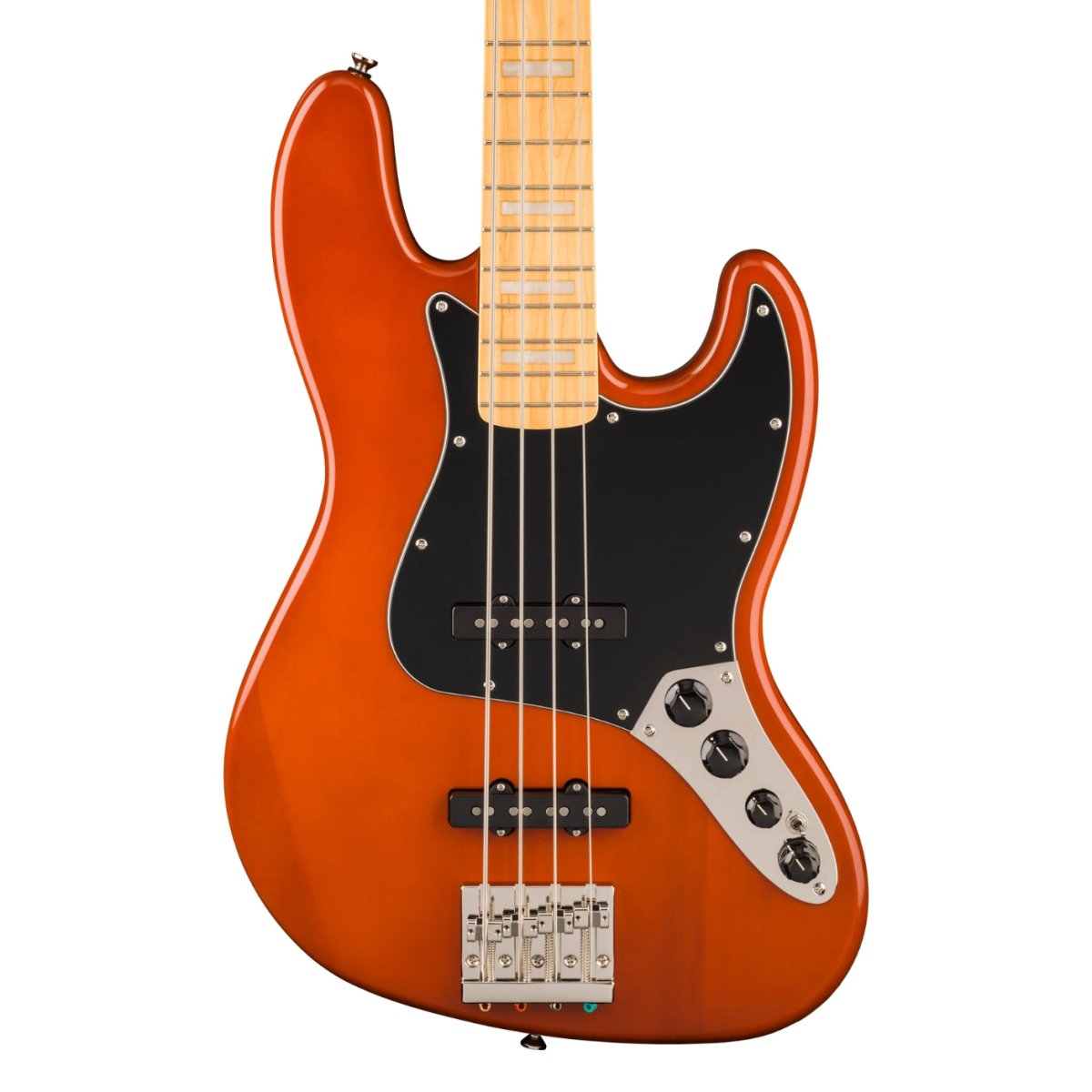 Squier Classic Vibe Active '70s Jazz Bass Guitar - Mocha, Maple Fingerboard Bass Guitars Sky Music