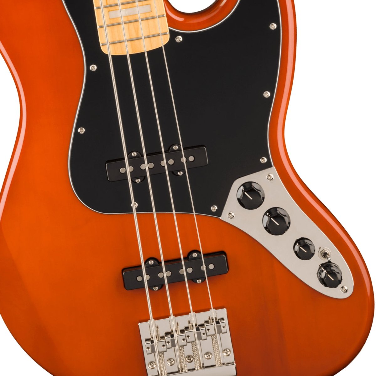 Squier Classic Vibe Active '70s Jazz Bass Guitar - Mocha, Maple Fingerboard Bass Guitars Sky Music