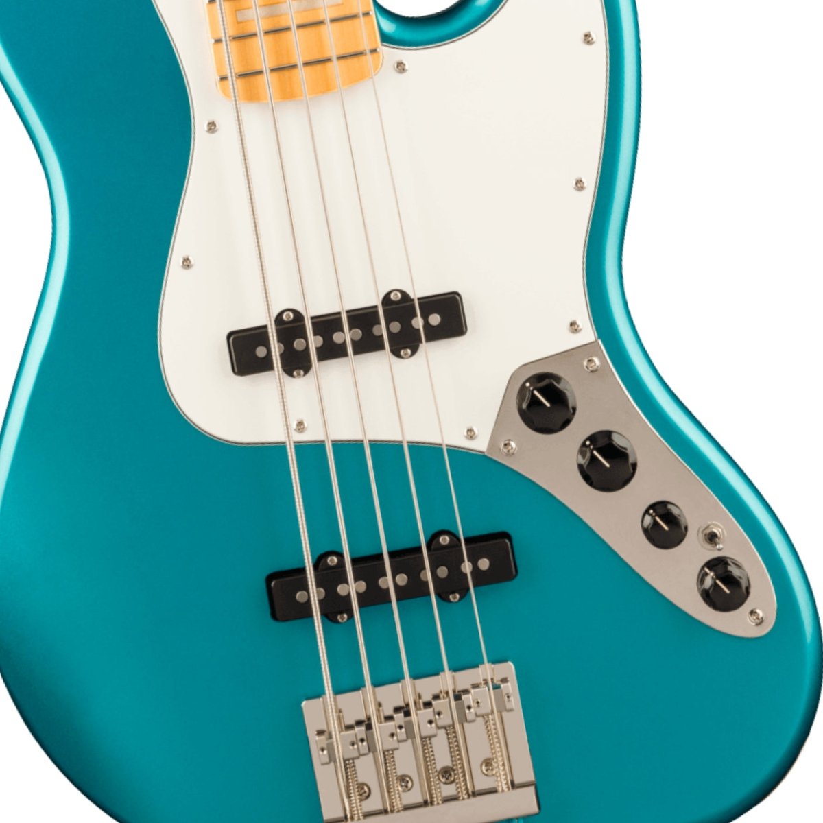 Squier Classic Vibe Active '70s Jazz Bass V - Ocean Turquoise, Maple Fingerboard Bass Guitars Sky Music