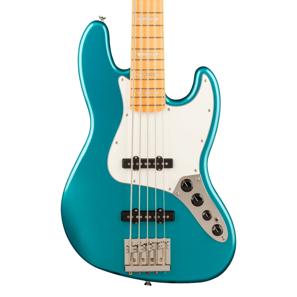 Squier Classic Vibe Active '70s Jazz Bass V - Ocean Turquoise, Maple Fingerboard Bass Guitars Sky Music