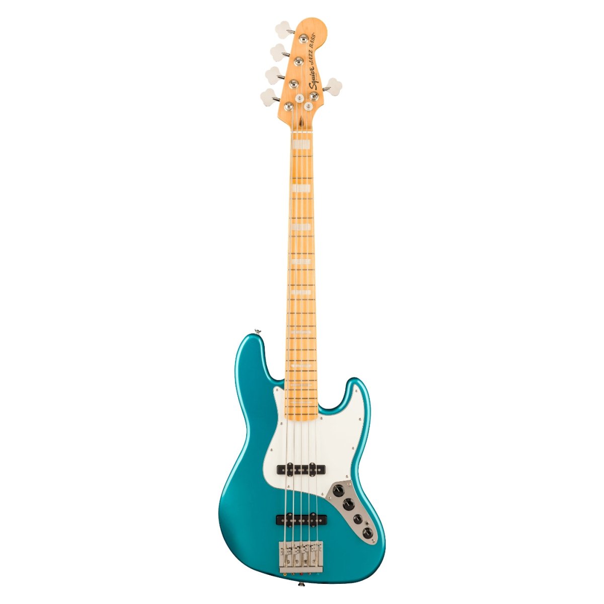 Squier Classic Vibe Active '70s Jazz Bass V - Ocean Turquoise, Maple Fingerboard Bass Guitars Sky Music