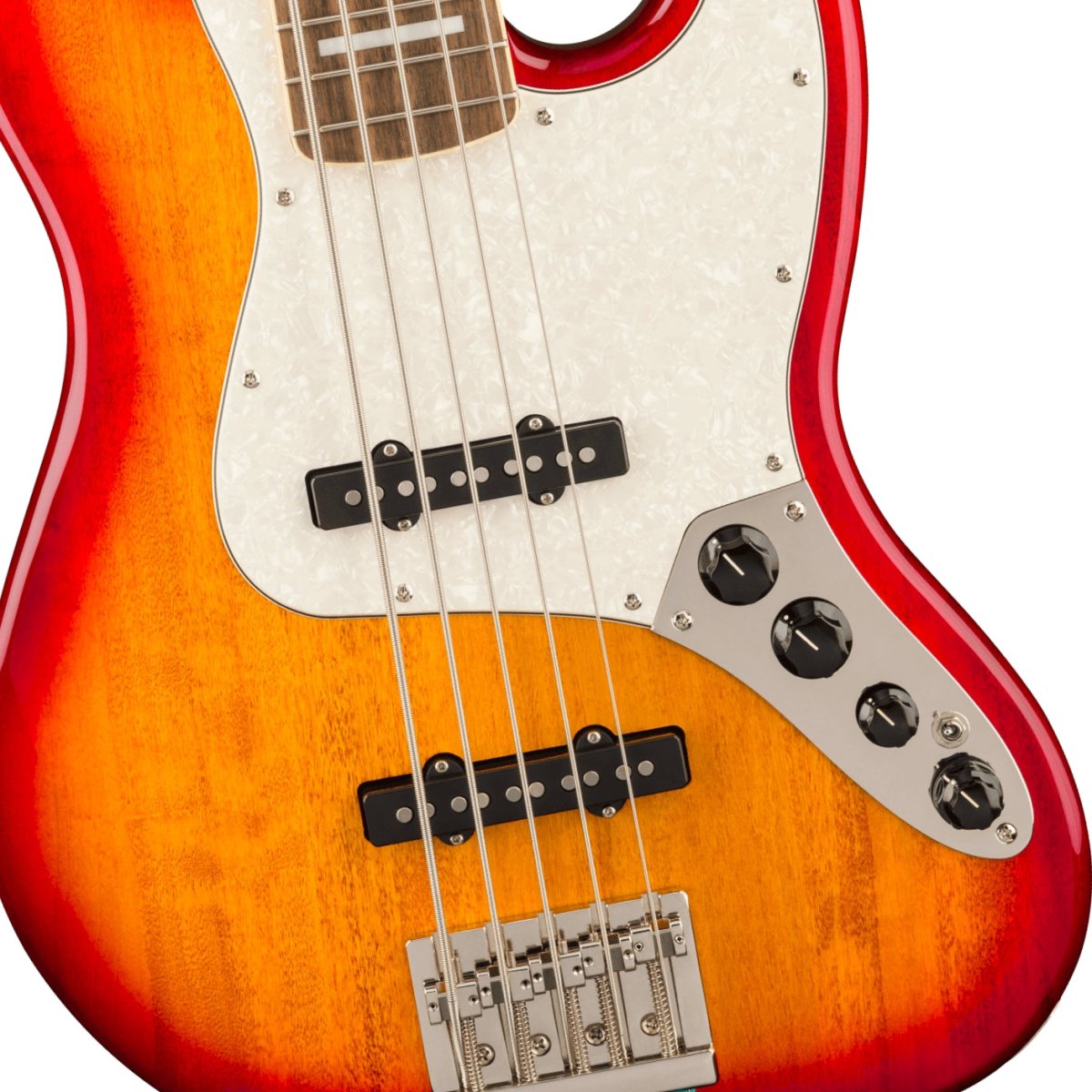 Squier Classic Vibe Active '70s Jazz Bass V - Sienna Sunburst, Laurel Fingerboard Bass Guitars Sky Music