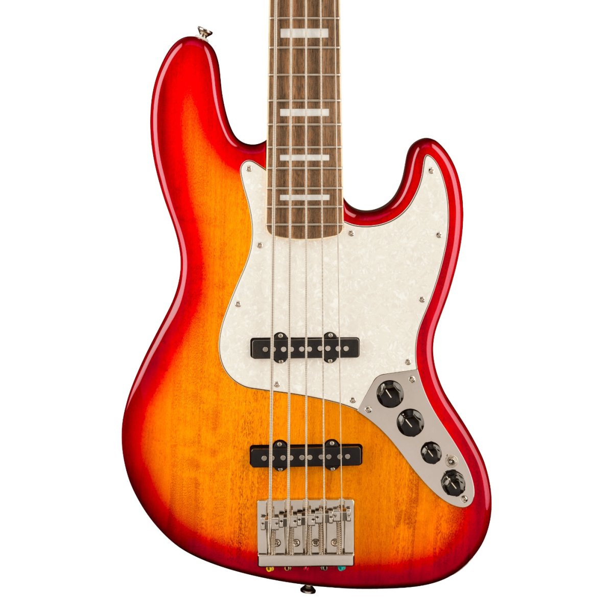 Squier Classic Vibe Active '70s Jazz Bass V - Sienna Sunburst, Laurel Fingerboard Bass Guitars Sky Music