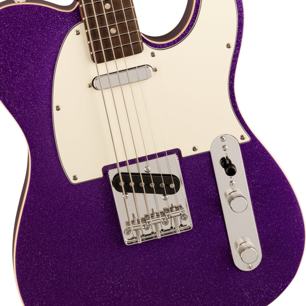Squier Classic Vibe Baritone Custom Telecaster - Purple Sparkle, Laurel Fingerboard Electric Guitars Sky Music