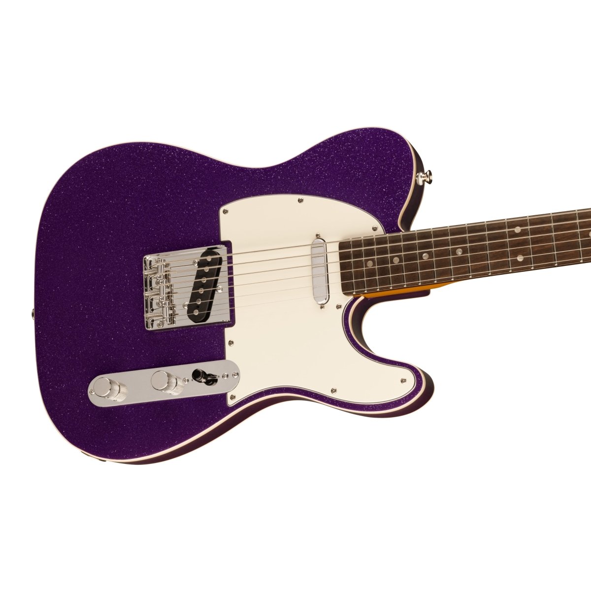 Squier Classic Vibe Baritone Custom Telecaster - Purple Sparkle, Laurel Fingerboard Electric Guitars Sky Music