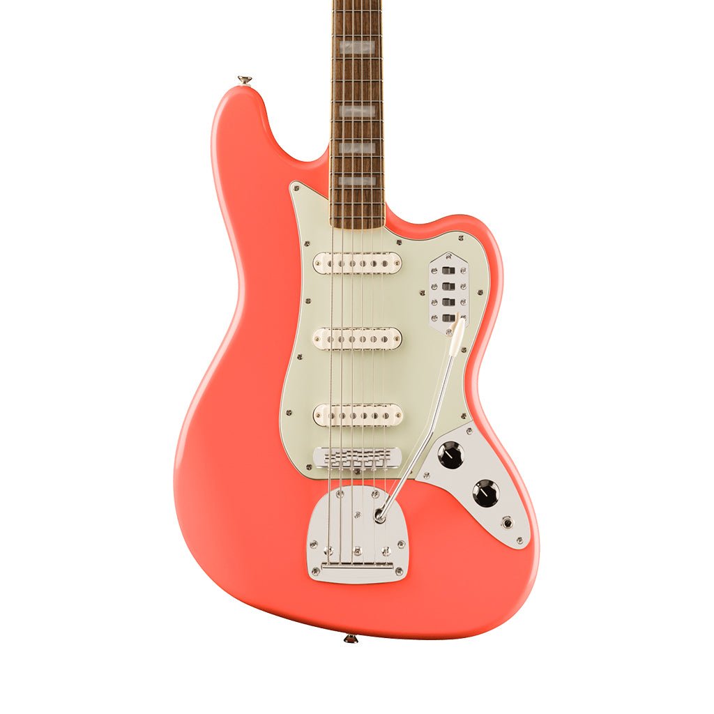 Squier Classic Vibe Limited Edition 6-String Bass VI w/Mint Pickguard - Tahitian Coral Bass Guitars Sky Music