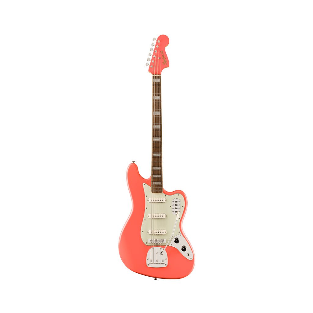 Squier Classic Vibe Limited Edition 6-String Bass VI w/Mint Pickguard - Tahitian Coral Bass Guitars Sky Music