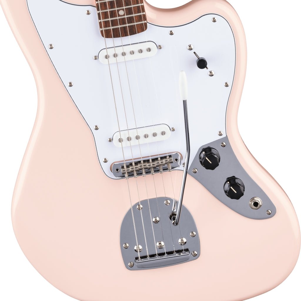 Squier FSR Affinity Jaguar Electric Guitar - Shell Pink, Laurel Fingerboard Electric Guitars Sky Music
