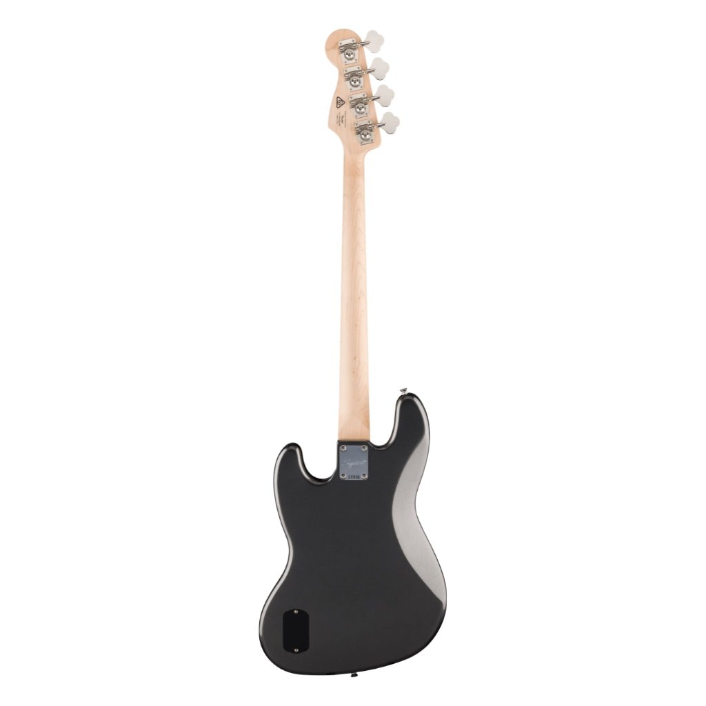 Squier FSR Affinity Series Active Jazz Bass - Charcoal Frost Metallic, Laurel Fingerboard Electric Guitars Sky Music
