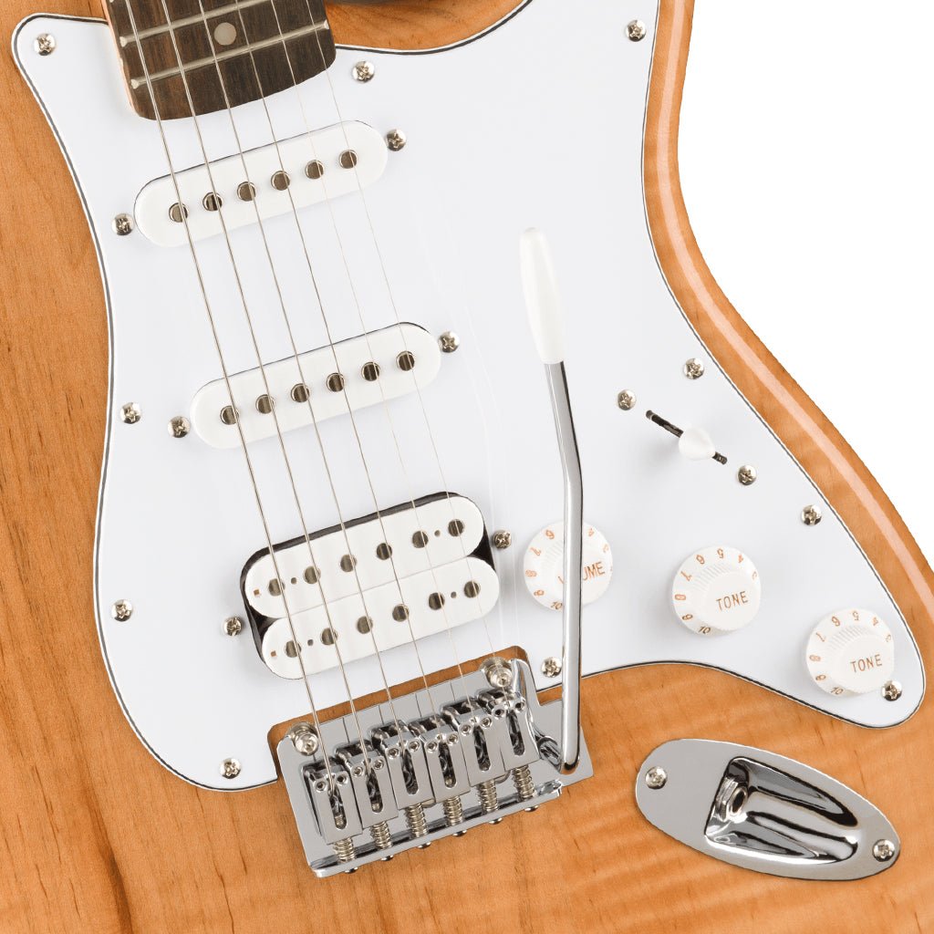 Squier FSR Affinity Series™ Stratocaster® HSS, Laurel Fingerboard, White Pickguard, Natural Electric Guitars Sky Music