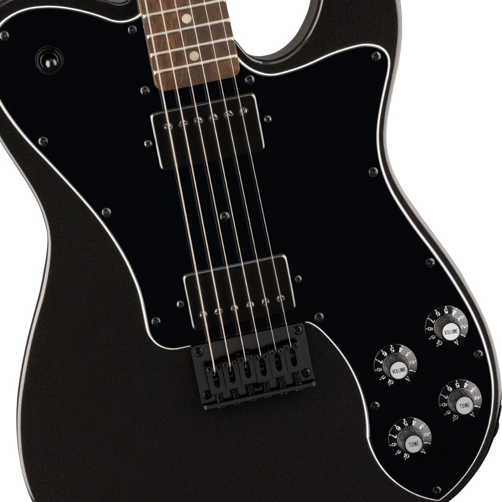Squier FSR Affinity Series Telecaster Deluxe - Metallic Black, Laurel Fingerboard Electric Guitars Sky Music