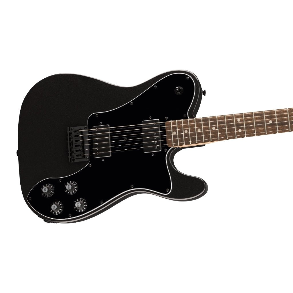 Squier FSR Affinity Series Telecaster Deluxe - Metallic Black, Laurel Fingerboard Electric Guitars Sky Music