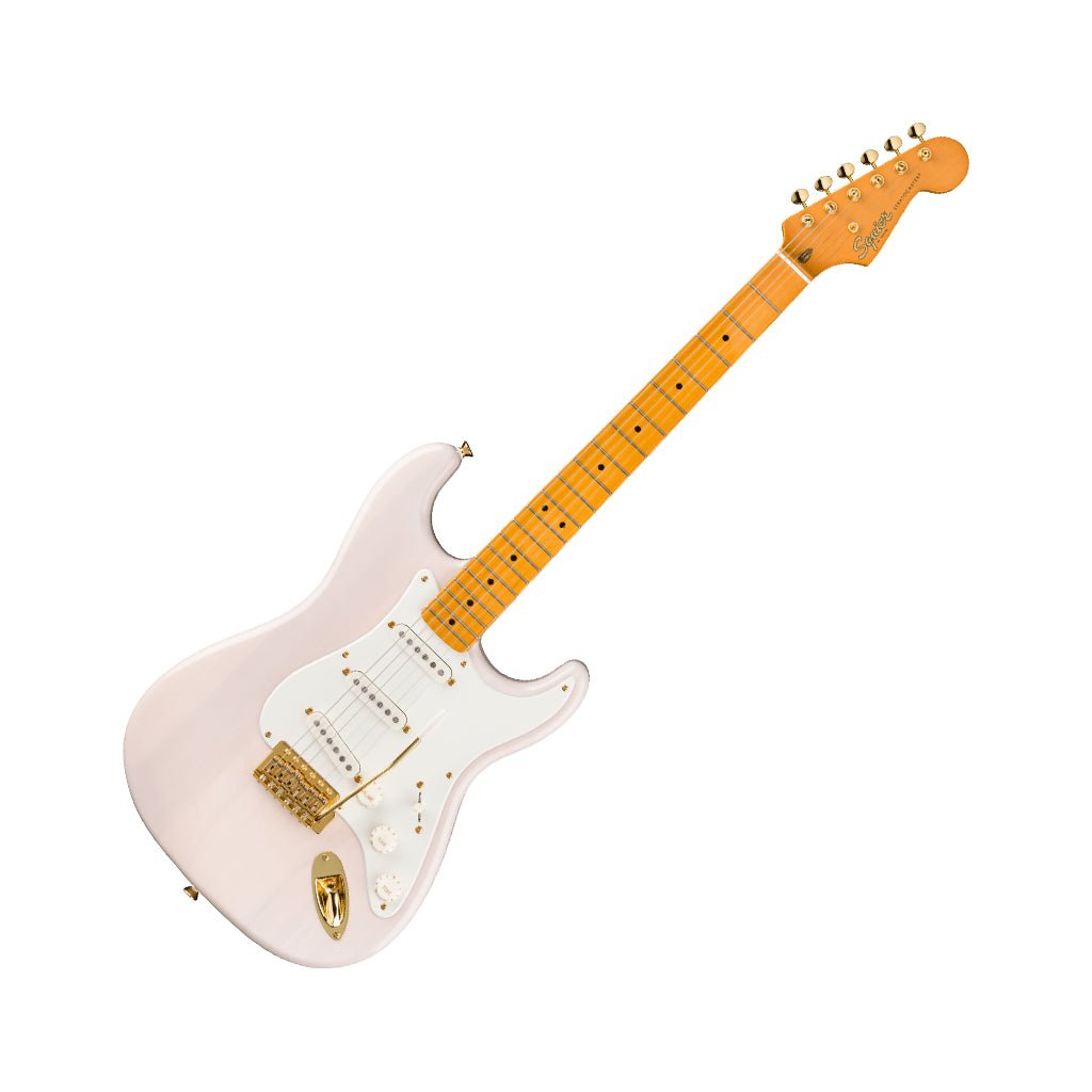 Squier FSR Classic Vibe 50s Stratocaster Maple Fingerboard w/Gold Hardware - White Blonde Electric Guitars Sky Music