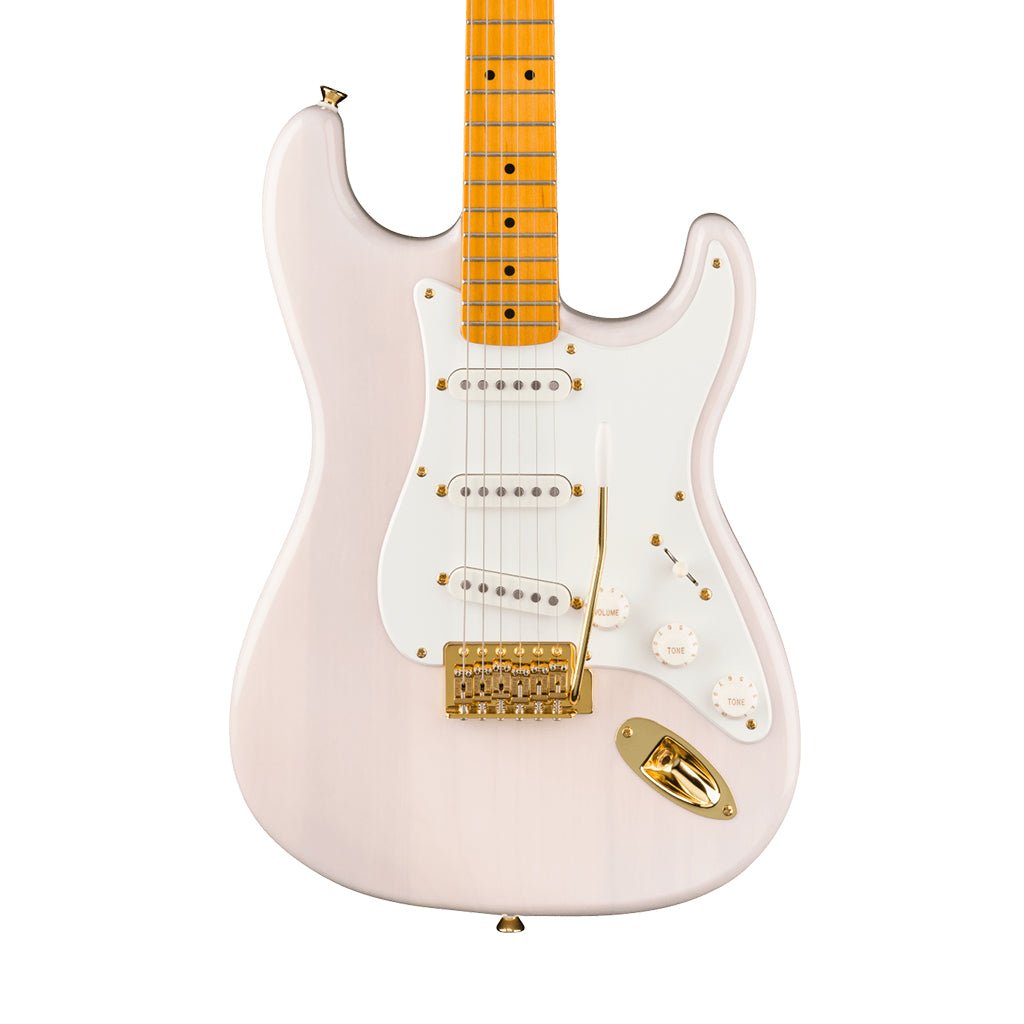 Squier FSR Classic Vibe 50s Stratocaster Maple Fingerboard w/Gold Hardware - White Blonde Electric Guitars Sky Music