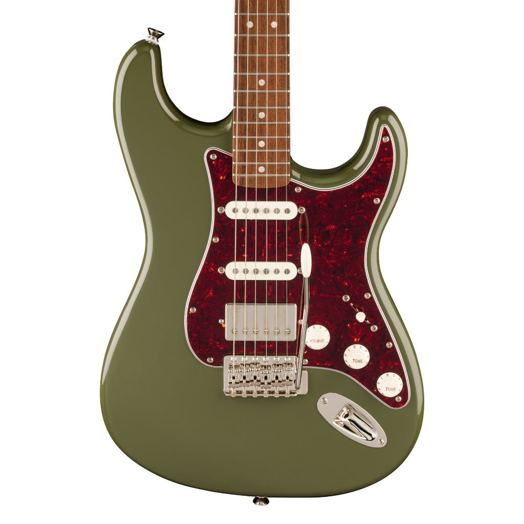 Squier FSR Classic Vibe '60s HSS Stratocaster - Antique Olive, Laurel Fingerboard Electric Guitars Sky Music