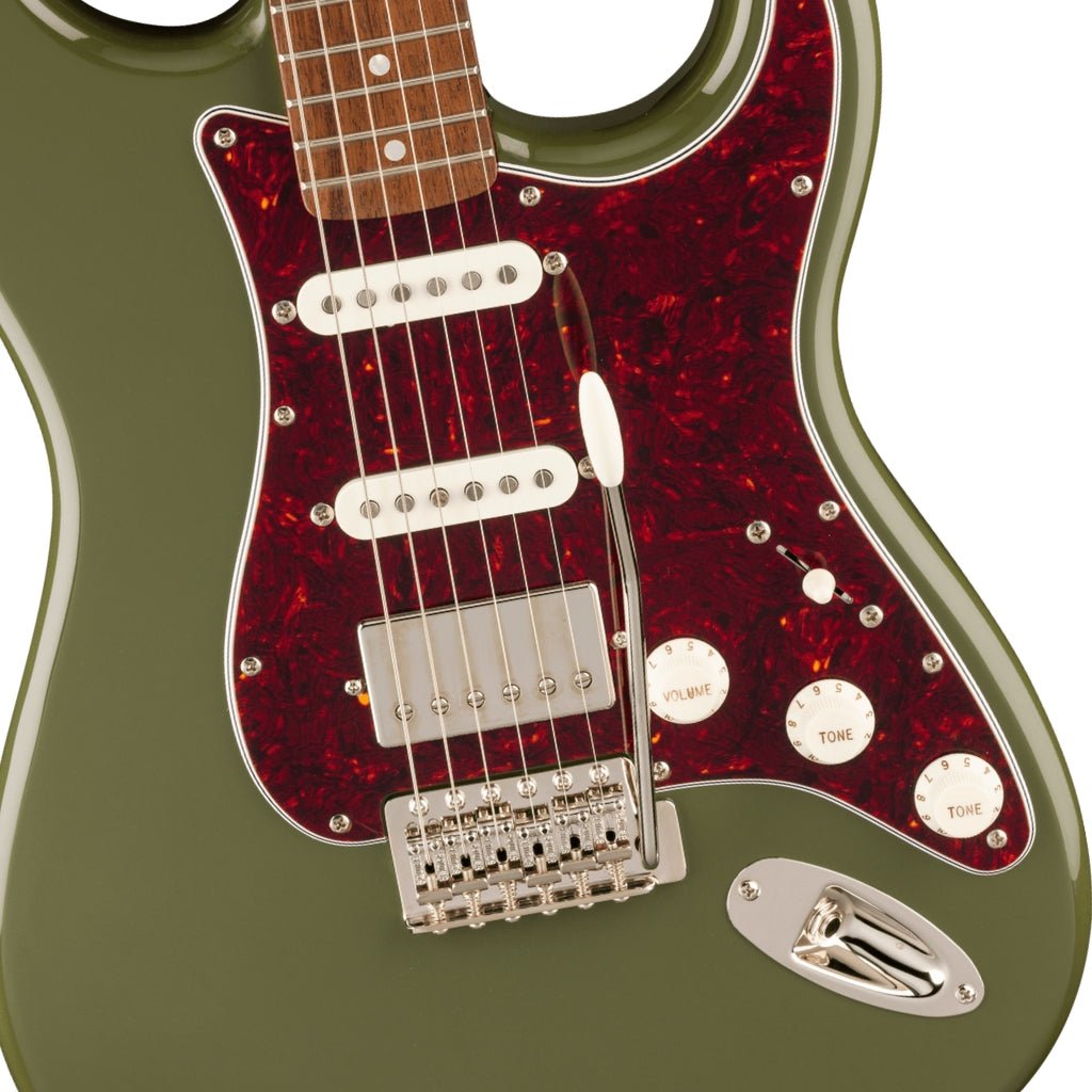 Squier FSR Classic Vibe '60s HSS Stratocaster - Antique Olive, Laurel Fingerboard Electric Guitars Sky Music