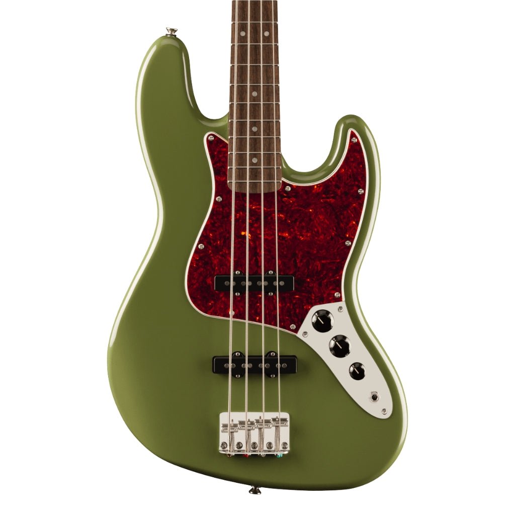 Squier FSR Classic Vibe '60s Jazz Bass - Olive, Laurel Fingerboard Bass Guitars Sky Music