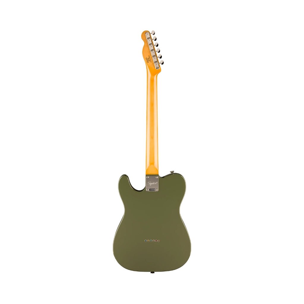 Squier FSR Classic Vibe 60s Telecaster Thinline Laurel Fingerboard - Antique Olive Electric Guitars Sky Music