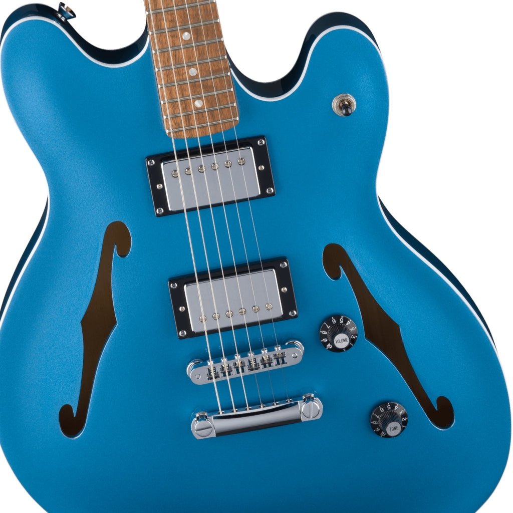 Squier FSR Limited Edition Affinity Series Starcaster Deluxe - Lake Placid Blue Electric Guitars Sky Music