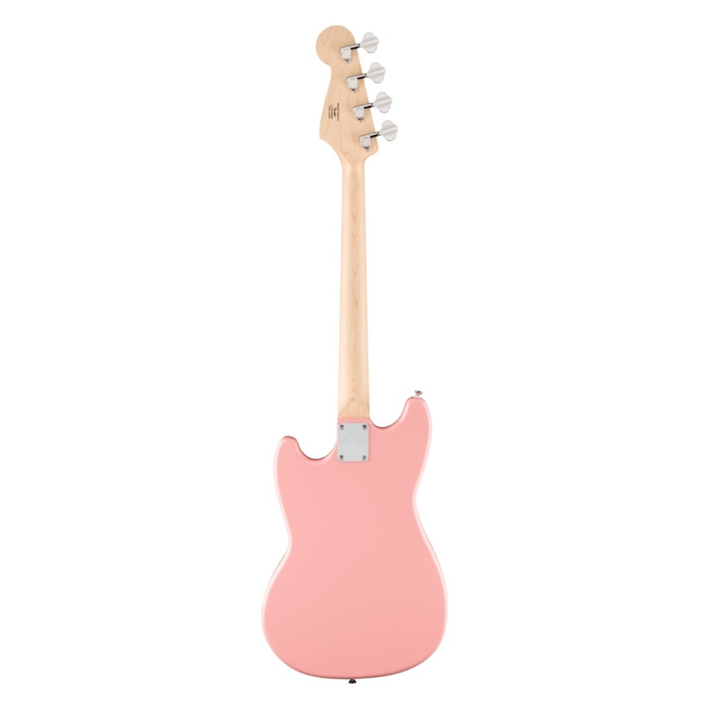 Squier FSR Sonic Bronco Bass - Shell Pink, Maple Fingerboard Bass Guitars Sky Music