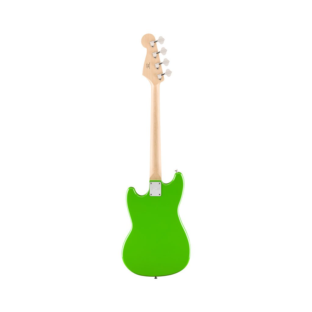 Squier FSR Sonic Limited Edition Bronco Bass Maple Fingerboard w/White Pickguard - Lime Green Bass Guitars Sky Music