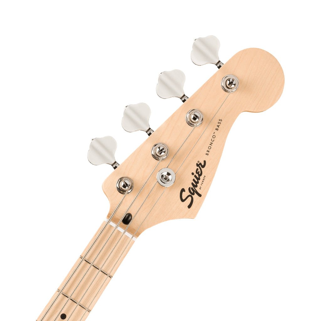 Squier FSR Sonic Limited Edition Bronco Bass Maple Fingerboard w/White Pickguard - Lime Green Bass Guitars Sky Music