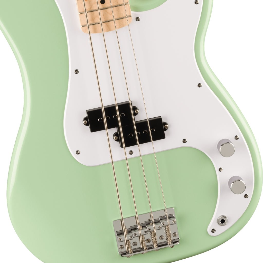 Squier FSR Sonic Precision Bass Guitar - Surf Green, Maple Fingerboard Electric Guitars Sky Music