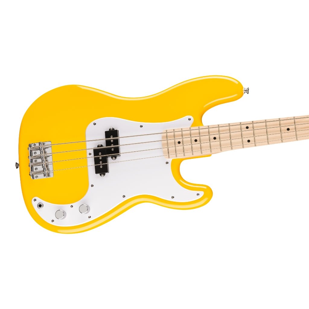 Squier FSR Sonic Precision Bass Maple Fingerboard - Graffiti Yellow Bass Guitars Sky Music